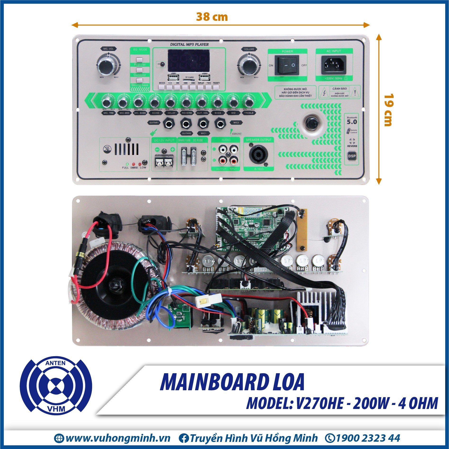 BO LOA KÉO V270HE 200W DSP