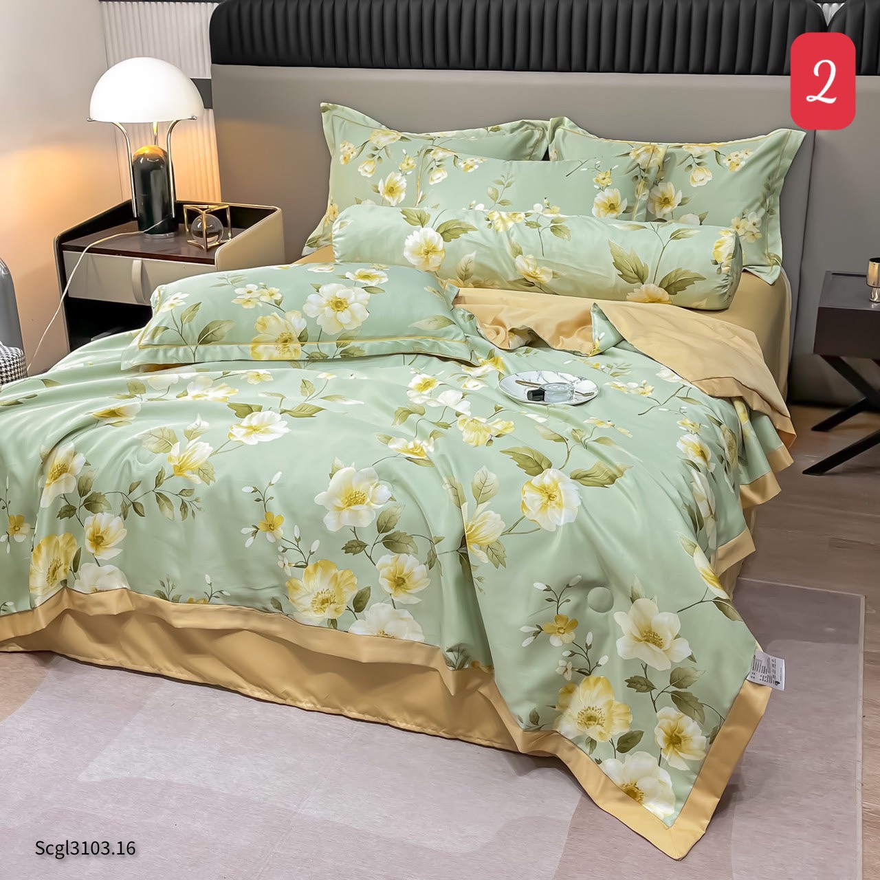 Ra bộ Drap Single ply_Bộ 5 món_1,8mx2m